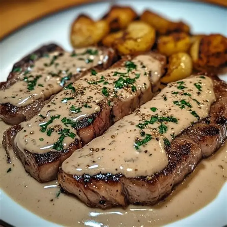Mushroom Pepper Steak